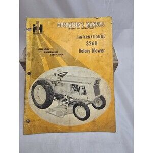 International Harvester 3260 Rotary Mower Operator's Manual IH Cub Lo Boy M4